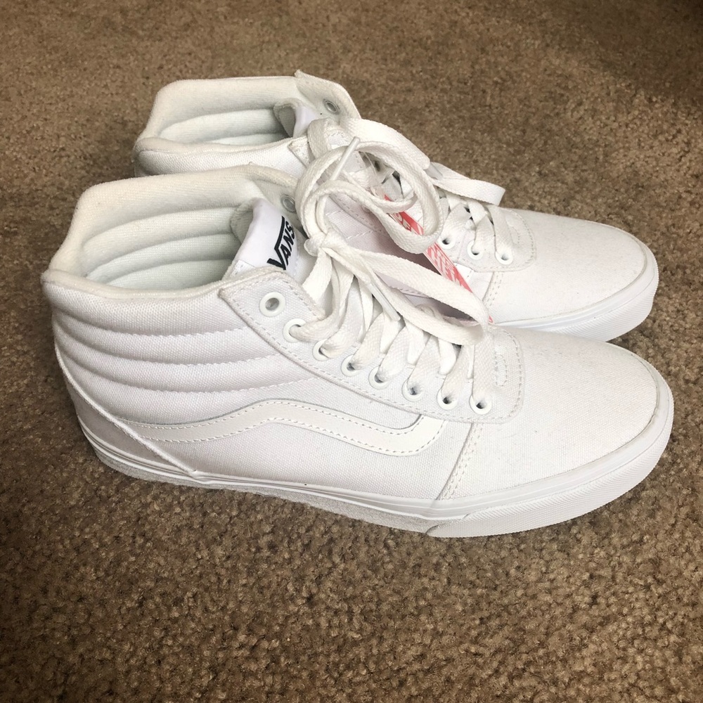 NWT White Vans High Tops